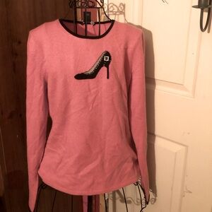 Daniel Bishop pink cashmere sweater MEDIUM